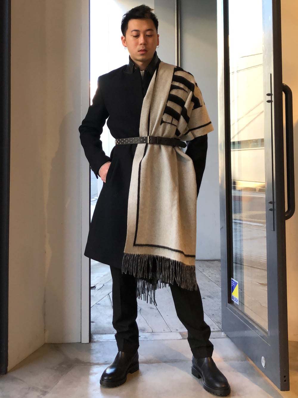 オールセインツ　アシンメトリー　コート アウター ALLSAINTS コート アウター MARGOH ASYMMETRIC WRAP FRONT COAT