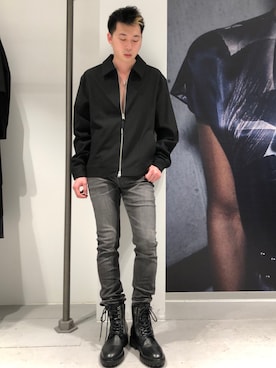 「ALLSAINTS（オールセインツ）のアイテム（その他アウター）」を使った、Reggieさん（メンズ・168cm）の冬コーディネート