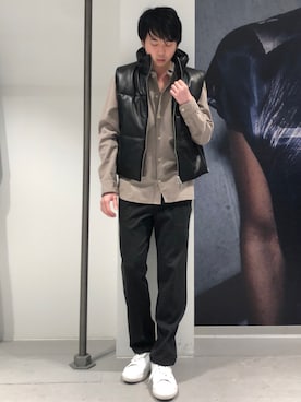 「ALLSAINTS（オールセインツ）のアイテム（その他アウター）」を使った、Reggieさん（メンズ・168cm）の冬コーディネート