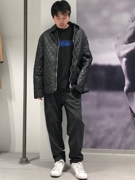 「ALLSAINTS（オールセインツ）のアイテム（その他アウター）」を使った、Reggieさん（メンズ・168cm）の冬コーディネート