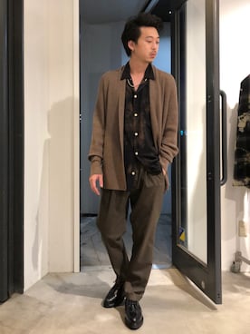 「ALLSAINTS（オールセインツ）のアイテム」を使った、Reggieさん（メンズ・168cm）の秋コーディネート