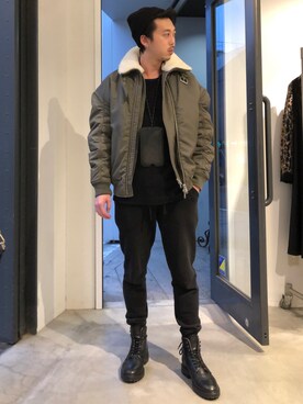 「ALLSAINTS（オールセインツ）のアイテム（財布/小物）」を使った、Reggieさん（メンズ・168cm）の秋コーディネート