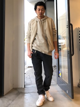 「ALLSAINTS（オールセインツ）のアイテム（財布/小物）」を使った、Reggieさん（メンズ・168cm）の秋コーディネート