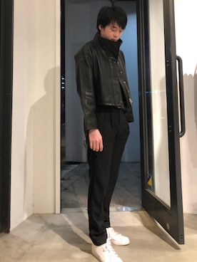 「ストリートファッション」｜「アイテム（その他アウター）」を使った、Reggieさん（メンズ・168cm）の冬コーディネート