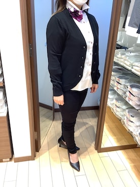 「アイテム（バンダナ/スカーフ）」を使った、SHIRTS PLAZA 浜松志都呂イオンモール店さん（レディース・158cm）の冬コーディネート