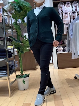 「毛玉になりにくいニット」｜SHIRTS PLAZA 浜松志都呂イオンモール店さん（レディース・158cm）の秋コーディネート
