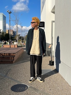 「UNIVERSAL OVERALL（ユニバーサルオーバーオール）のアイテム」を使った、K.S.0402さん（メンズ・178cm）の冬コーディネート