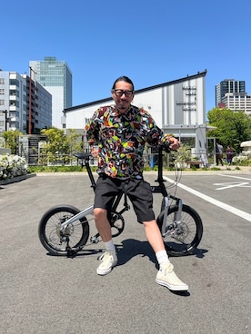 「narifuri（ナリフリ）のアイテム（パンツ）」を使った、K.S.0402さん（メンズ・178cm）の夏コーディネート