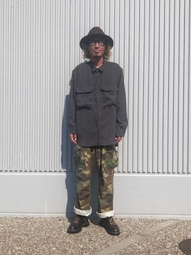 「UNIVERSAL OVERALL（ユニバーサルオーバーオール）のアイテム」を使った、K.S.0402さん（メンズ・178cm）の秋コーディネート