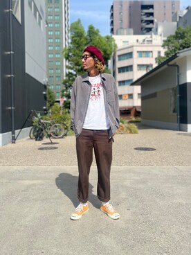 「narifuri（ナリフリ）のアイテム」を使った、K.S.0402さん（メンズ・178cm）の秋コーディネート