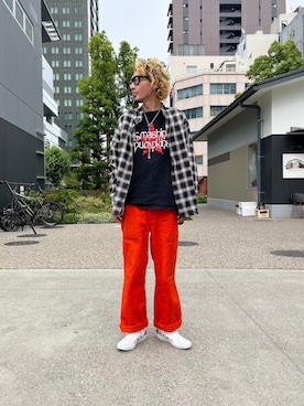 「narifuri（ナリフリ）のアイテム」を使った、K.S.0402さん（メンズ・178cm）の夏コーディネート