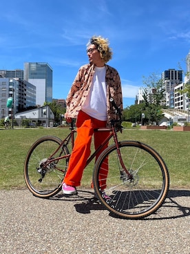 「narifuri（ナリフリ）のアイテム」を使った、K.S.0402さん（メンズ・178cm）の夏コーディネート