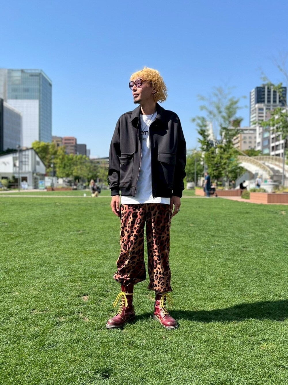 定価16万　3・1 Phillip Lim レザー　コンビ　ブルゾン　ストライプ 3.1 Phillip Lim(3.1 フィリップ リム)｜オーガンジー