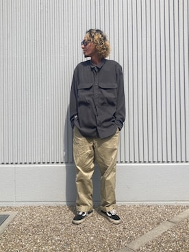 「UNIVERSAL OVERALL（ユニバーサルオーバーオール）のアイテム」を使った、K.S.0402さん（メンズ・178cm）の秋コーディネート
