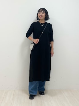 「インディヴィ」｜「アイテム（ワンピース）」を使った、kanaさん（レディース・153cm）の秋コーディネート
