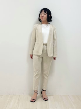 「アイテム（ジャケット/アウター）」を使った、kanaさん（レディース・153cm）の夏コーディネート
