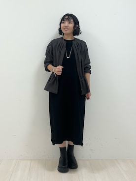 「インディヴィ」｜「アイテム（ワンピース）」を使った、kanaさん（レディース・153cm）の秋コーディネート