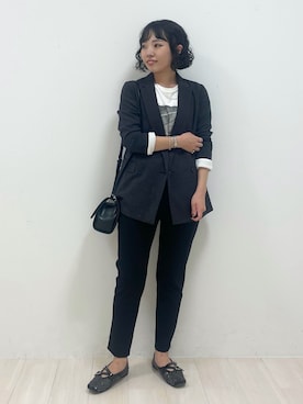 「オフィススタイル」｜「アイテム（その他）」を使った、kanaさん（レディース・153cm）の秋コーディネート