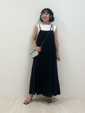 「インディヴィ」｜「アイテム（ワンピース）」を使った、kanaさん（レディース・153cm）の夏コーディネート