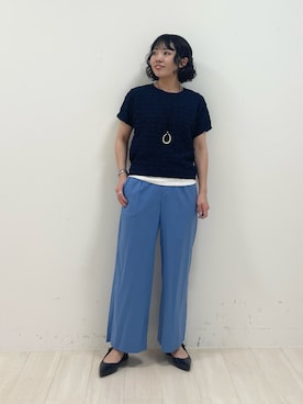 「インディヴィ」｜「アイテム（Tシャツ/カットソー）」を使った、kanaさん（レディース・153cm）の春コーディネート