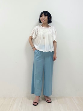 「インディヴィ」｜kanaさん（レディース・153cm）の夏コーディネート