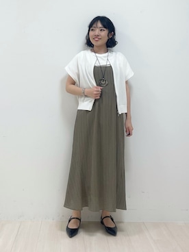 「インディヴィ」｜kanaさん（レディース・153cm）の夏コーディネート