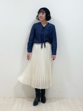 「オフィススタイル」｜「アイテム（その他）」を使った、kanaさん（レディース・153cm）の冬コーディネート