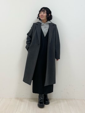 「インディヴィ」｜「アイテム（ワンピース）」を使った、kanaさん（レディース・153cm）の秋コーディネート