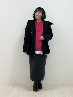 「インディヴィ」｜「アイテム（その他アウター）」を使った、kanaさん（レディース・153cm）の秋コーディネート