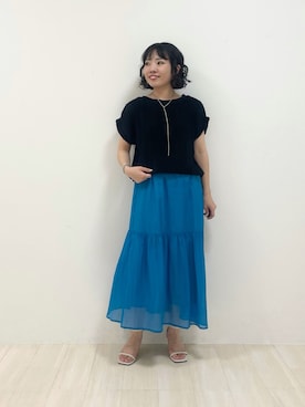 「インディヴィ」｜kanaさん（レディース・153cm）の夏コーディネート