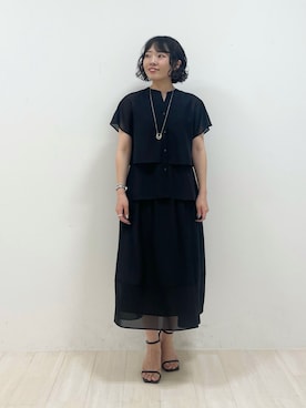 「インディヴィ」｜kanaさん（レディース・153cm）の夏コーディネート