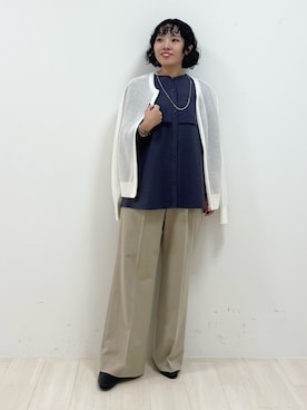 「インディヴィ」｜「アイテム（ブーツ）」を使った、kanaさん（レディース・153cm）の秋コーディネート