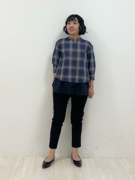 「インディヴィ」｜「アイテム（その他シューズ）」を使った、kanaさん（レディース・153cm）の秋コーディネート