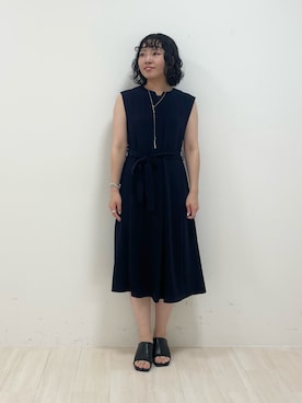 「インディヴィ」｜「アイテム（ワンピース）」を使った、kanaさん（レディース・153cm）の夏コーディネート
