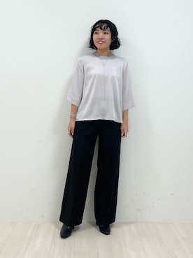 「インディヴィ」｜「アイテム（ブーツ）」を使った、kanaさん（レディース・153cm）の秋コーディネート