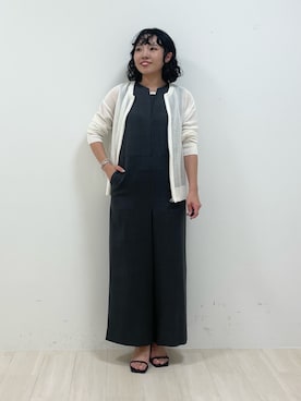 「ジャンプスーツ」｜「アイテム（その他）」を使った、kanaさん（レディース・153cm）の夏コーディネート