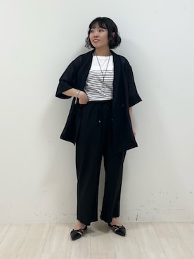 「インディヴィ」｜「アイテム（Tシャツ/カットソー）」を使った、kanaさん（レディース・153cm）の春コーディネート