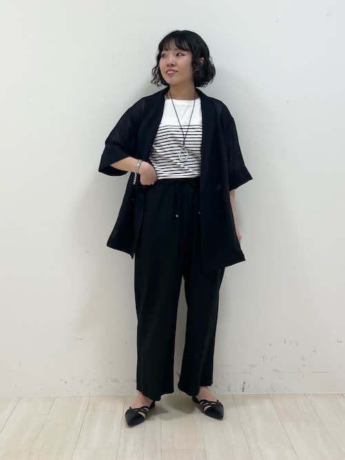 リネンライク半袖ダブルジャケット テーラードジャケット エクリュ ESICA 即納】リネンライク半袖ダブルジャケット – ESICA