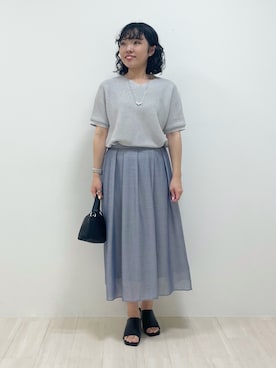 「ラメ」｜「アイテム（その他）」を使った、kanaさん（レディース・153cm）の春コーディネート