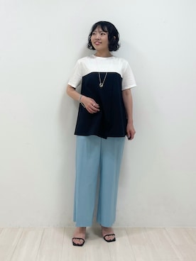 「インディヴィ」｜kanaさん（レディース・153cm）の夏コーディネート