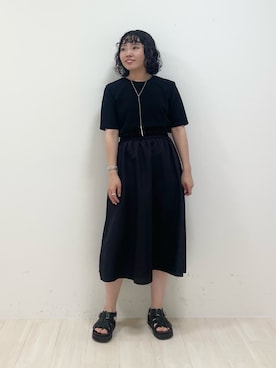 「インディヴィ」｜「アイテム（サンダル）」を使った、kanaさん（レディース・153cm）の夏コーディネート