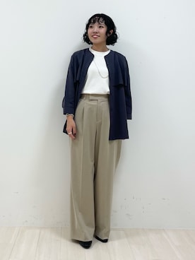 「インディヴィ」｜「アイテム（ブーツ）」を使った、kanaさん（レディース・153cm）の秋コーディネート