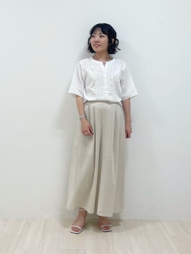 「インディヴィ」｜kanaさん（レディース・153cm）の夏コーディネート