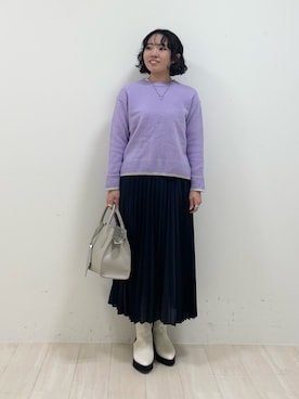 「インディヴィ」｜「アイテム（ブーツ）」を使った、kanaさん（レディース・153cm）の冬コーディネート