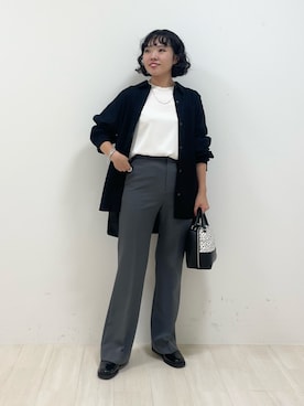 「インディヴィ」｜「アイテム（その他シューズ）」を使った、kanaさん（レディース・153cm）の秋コーディネート