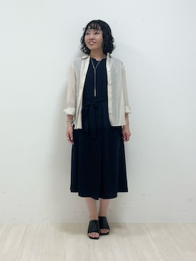 「インディヴィ」｜「アイテム（ワンピース）」を使った、kanaさん（レディース・153cm）の夏コーディネート