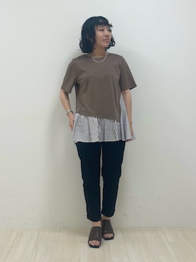 「インディヴィ」｜「アイテム（サンダル）」を使った、kanaさん（レディース・153cm）の夏コーディネート