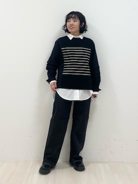 「インディヴィ」｜「アイテム（ブーツ）」を使った、kanaさん（レディース・153cm）の秋コーディネート