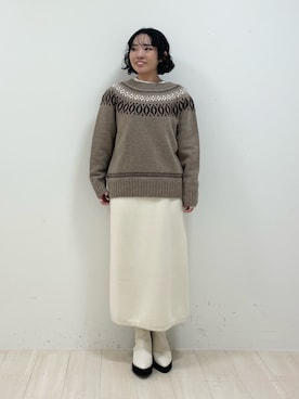 「インディヴィ」｜「アイテム（ブーツ）」を使った、kanaさん（レディース・153cm）の冬コーディネート