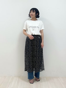 「インディヴィ」｜kanaさん（レディース・153cm）の夏コーディネート